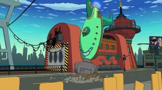 Illustration for article titled Futurama celebrates the holidays with Al Gore, global Armageddon and oil-wrestling robots